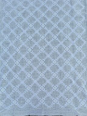 Vintage Handcrafted Crochet Tablecloth, 40"x56"